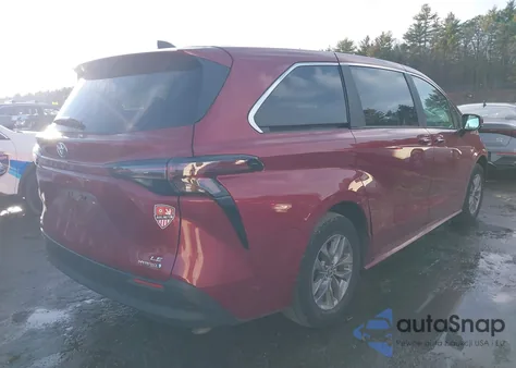 2024 Toyota Sienna Le from USA, damaged, VIN 5TDKSKFC1RS117953